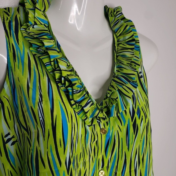 NWOT Lilly Pulitzer's classic Silk Tank Top Size 2 100% silk - Picture 7 of 16